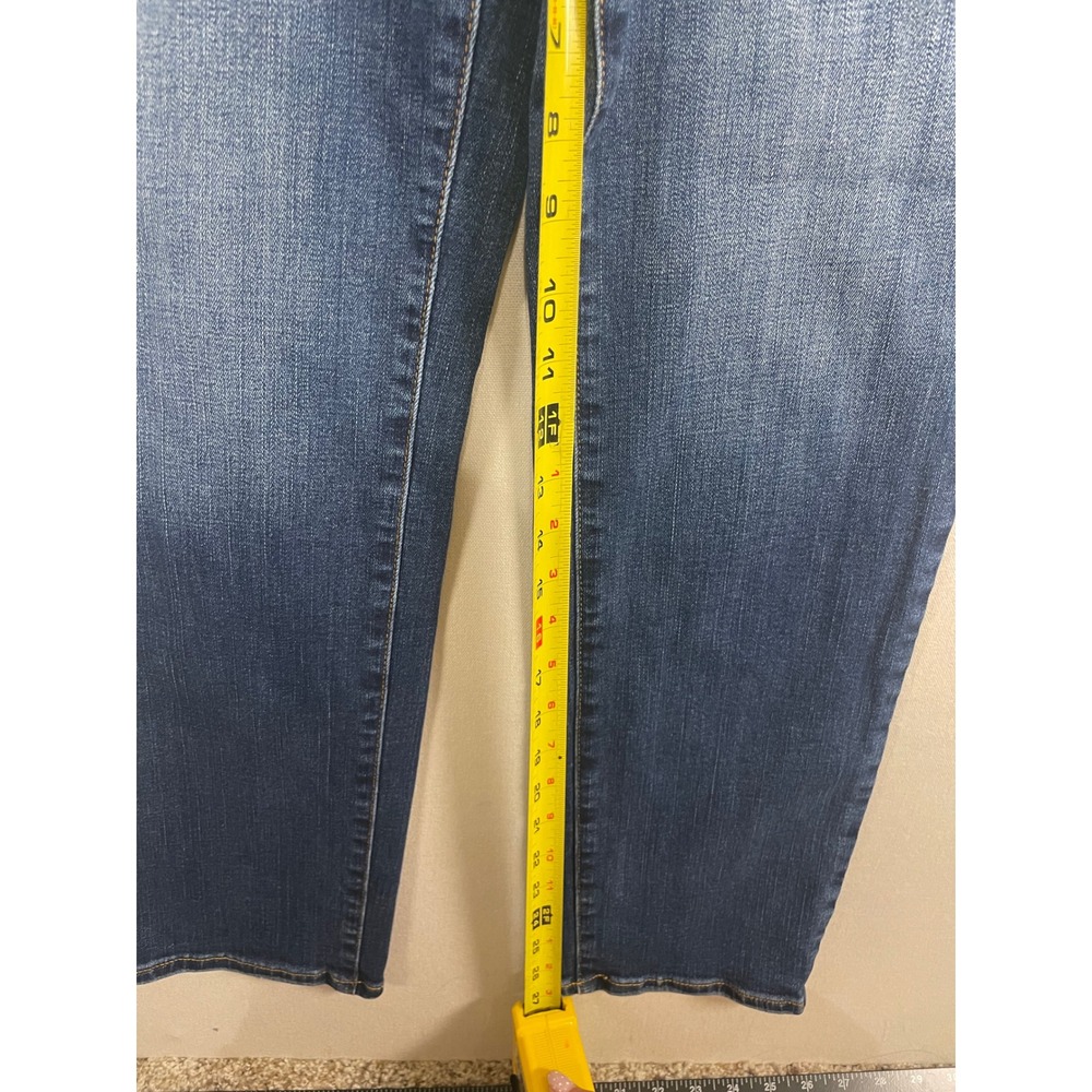 Talbots Straight Leg Jeans 10P Womens Medium Wash Blue High Rise Petite Denim - Picture 6 of 9